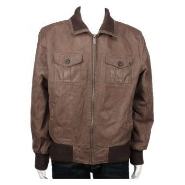 Мъжко кожено яке Selected Homme | Mall112.com