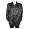 Мъжко черно кожено яке Canda | Mall112.com