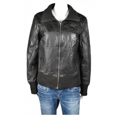 Черно кожено яке Vero Moda | Mall112.com