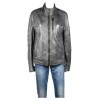 Сиво кожено мъжко яке Esprit | Mall112.com