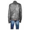 Сиво кожено мъжко яке Esprit | Mall112.com