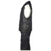 Мъжки черен кожен елек | Mall112.com