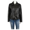 Дамско черно кожено яке Bar Leatherwear от естествена кожа