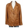 Дамско кожено яке Cognac | Mall112.com